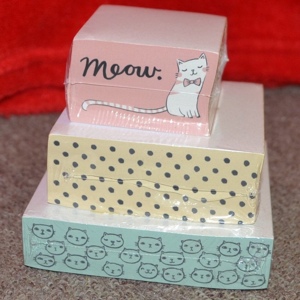NEW Memo Cube Stacks Cats Kittens